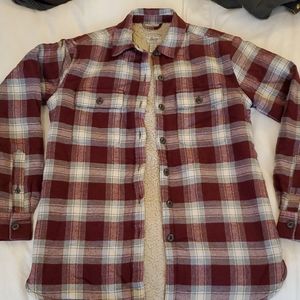 G.H. Bass fleece lined flannel oversized XS